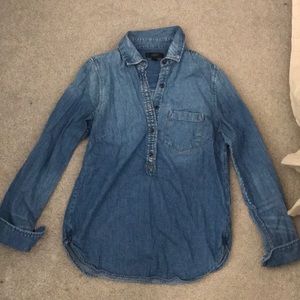 j crew denim popover